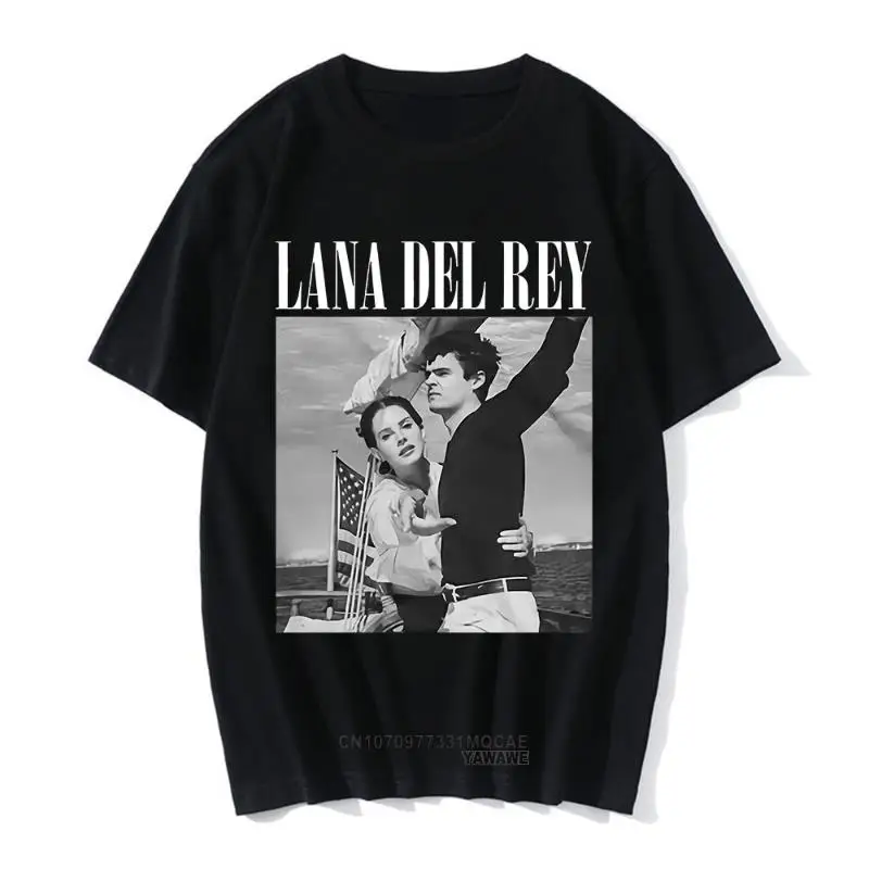 

90s Singer Lana Del Rey Ldr Sailing T Shirt Unisex Vintage Short-Sleeve Graphic T-Shirts Harajuku Streetwear Tops Men Clothing