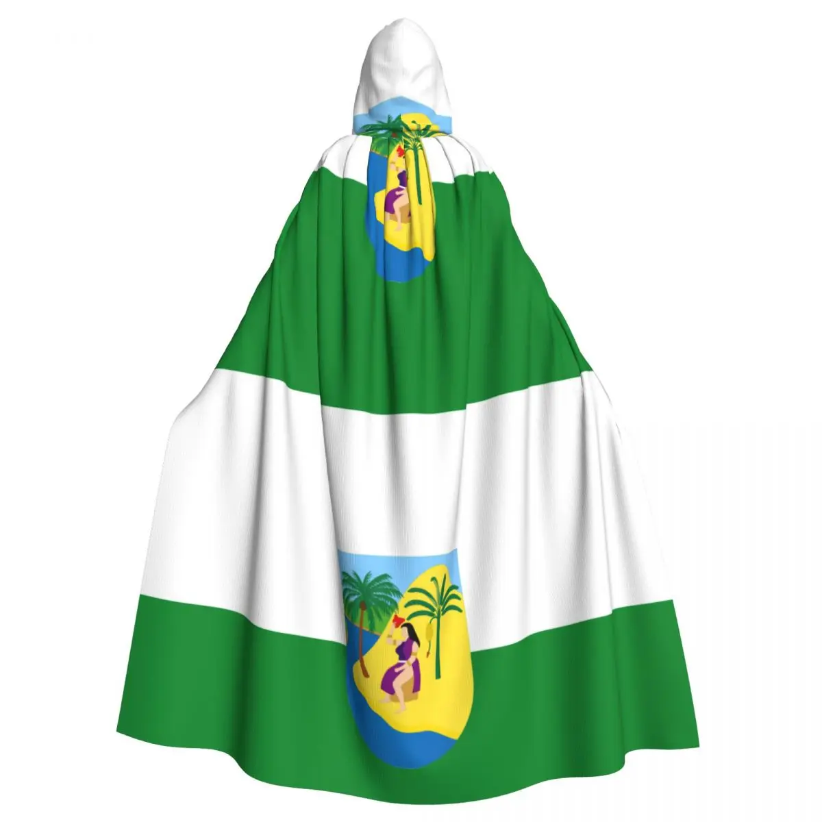 

Cosplay Medieval Costumes Antioquia Flag Hooded Cloak Capes Long Robes Jackets Coat Carnival