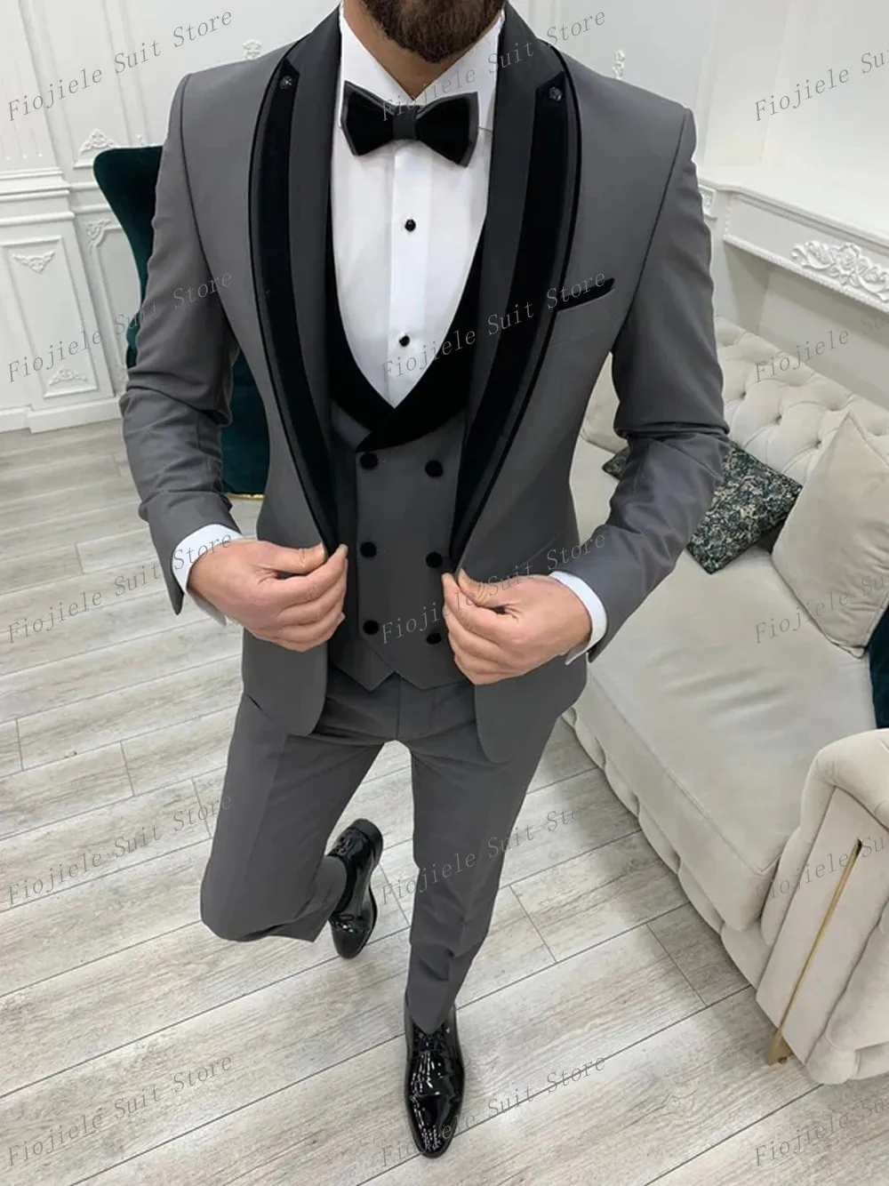 New Men Suit Groom Groomsman Wedding Party Business Formal Tuxedos 3 Piece Set Jacket Vest Pants D04
New Men Suit Groom Groomsman Wedding Party Business Formal Tuxedos 3 Piece Set Jacket Vest Pants D04