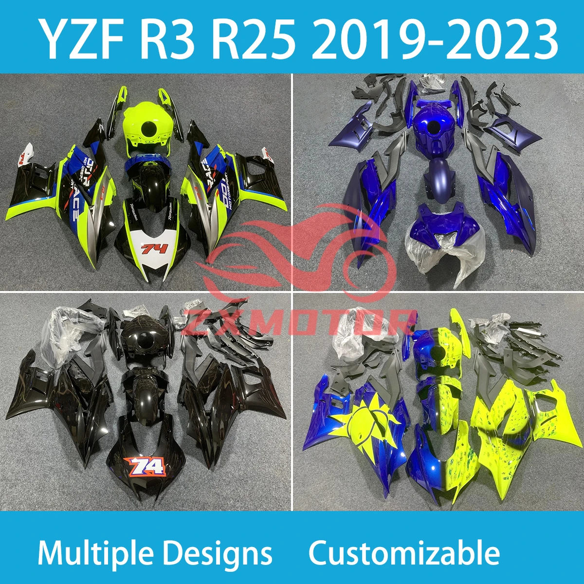 Обтекатели на заказ для YAMAHA YZFR3 R25 19 20 21 22 23, YZF R3 2019 2020 2021 2022
Обтекатели на заказ для YAMAHA YZFR3 R25 19 20 21 22 23, YZF R3 2019 2020 2021 2022