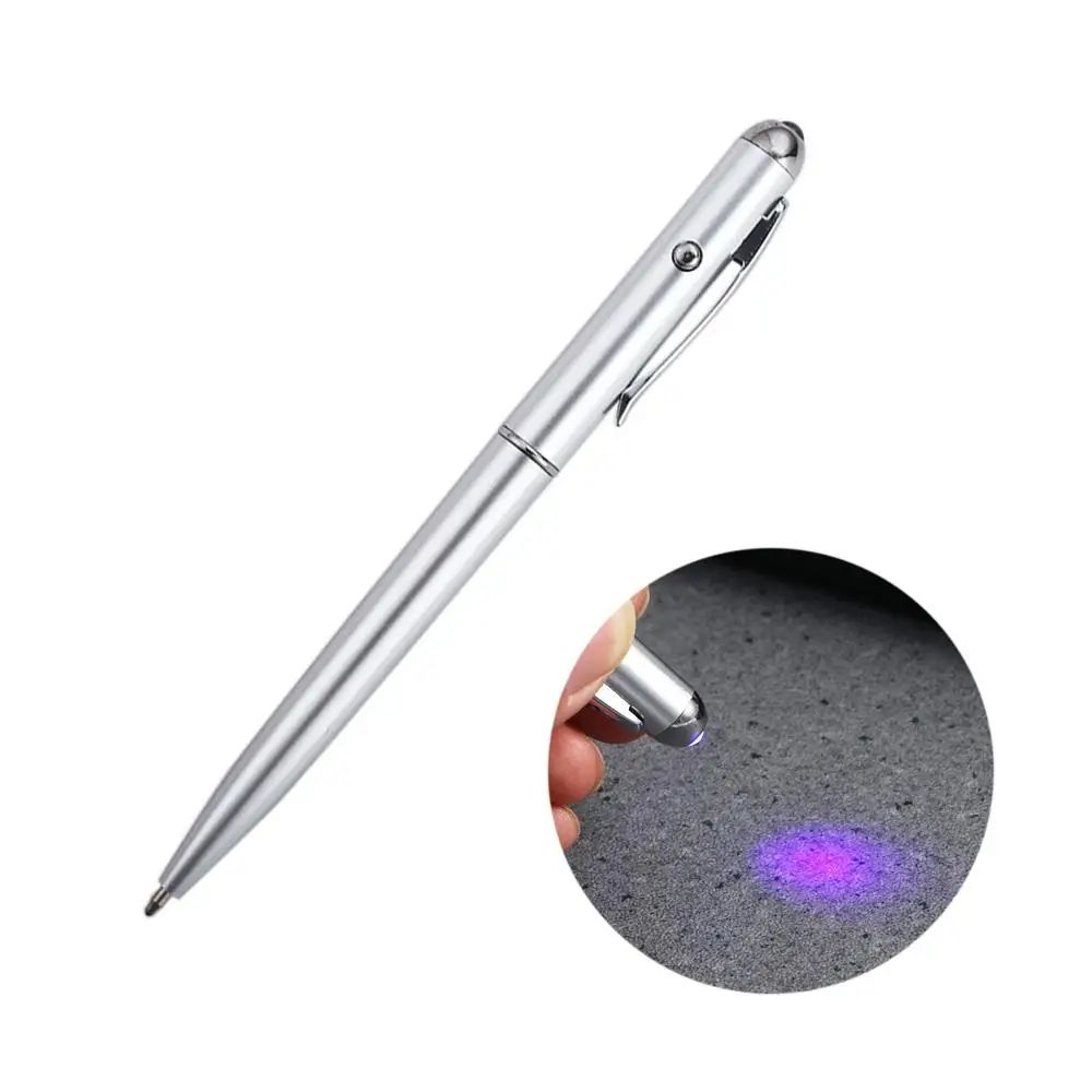 

School Writing Plastic Material Stationery Drawing Magic Invisible Ink Pen Ballpoint Pens UV Light Pen Magic Secret Pen