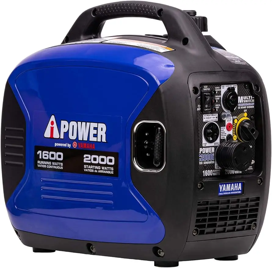 A-iPower Portable Inverter Generator, 2000W Ultra-Quiet Powered By Engine RV Ready, EPA Compliant,
A-iPower Portable Inverter Generator, 2000W Ultra-Quiet Powered By Engine RV Ready, EPA Compliant,
