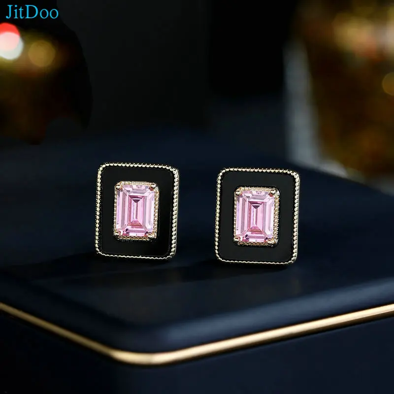 JitDoo Vintage 925 Sterling Silver Cubic Zirconia Gemstone Earrings for Women Charms Geometric Fine Jewelry High Quality
JitDoo Vintage 925 Sterling Silver Cubic Zirconia Gemstone Earrings for Women Charms Geometric Fine Jewelry High Quality