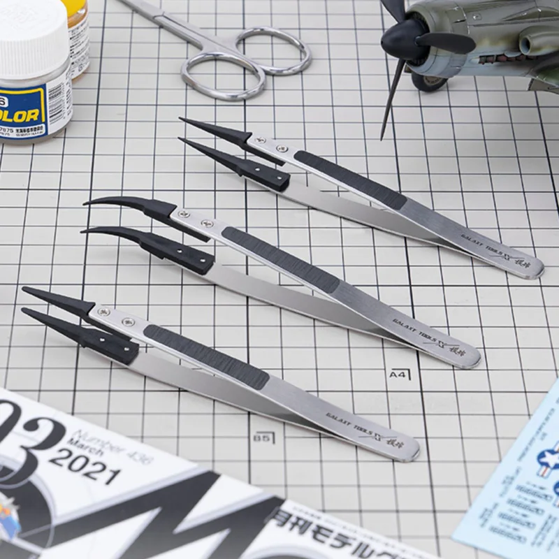 Galaxy T10A08-10 Anti Static High Precision Decal Tweezers Plastic Military Model Kit Art Doll Handicraft Building Making Tool
Galaxy T10A08-10 Anti Static High Precision Decal Tweezers Plastic Military Model Kit Art Doll Handicraft Building Making Tool