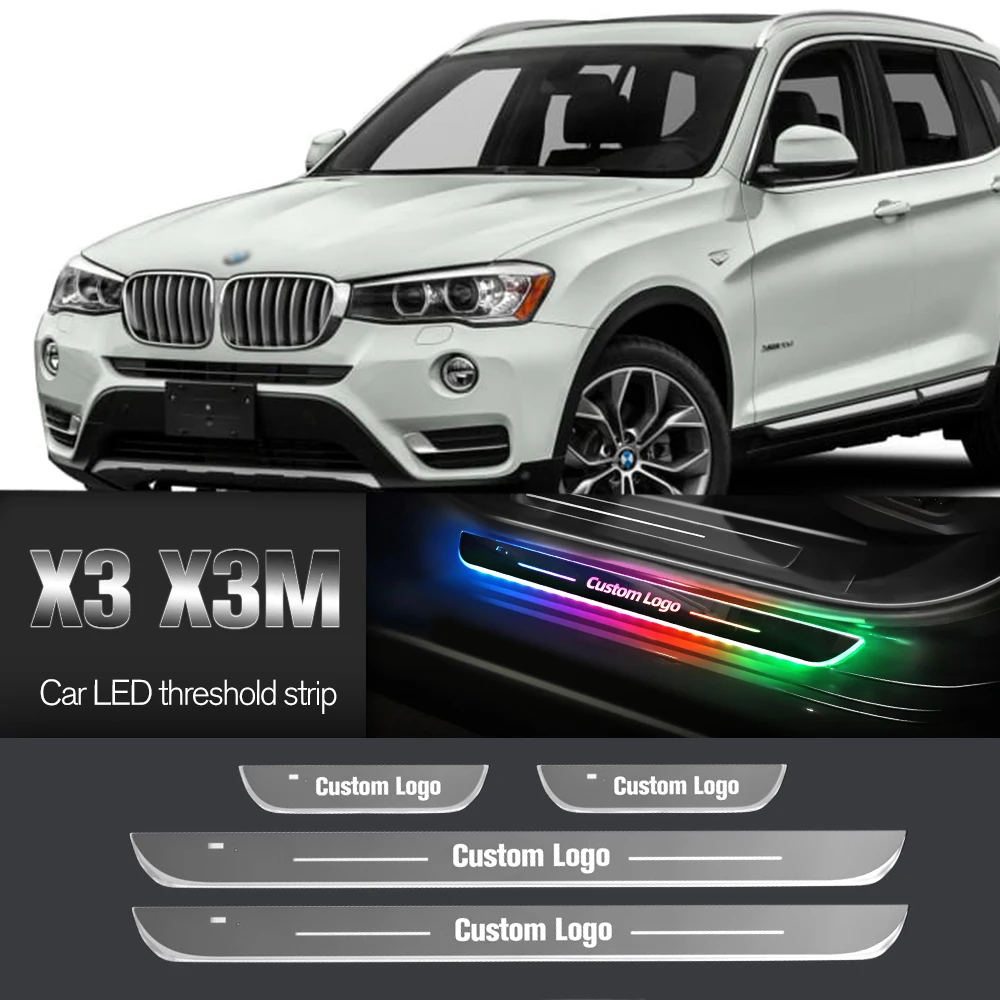 

Car Door Sill Light For BMW X3 E83 F25 G01 G08 X3M F97 2004-2023 Customized Logo LED Welcome Threshold Pedal Lamp Accessories