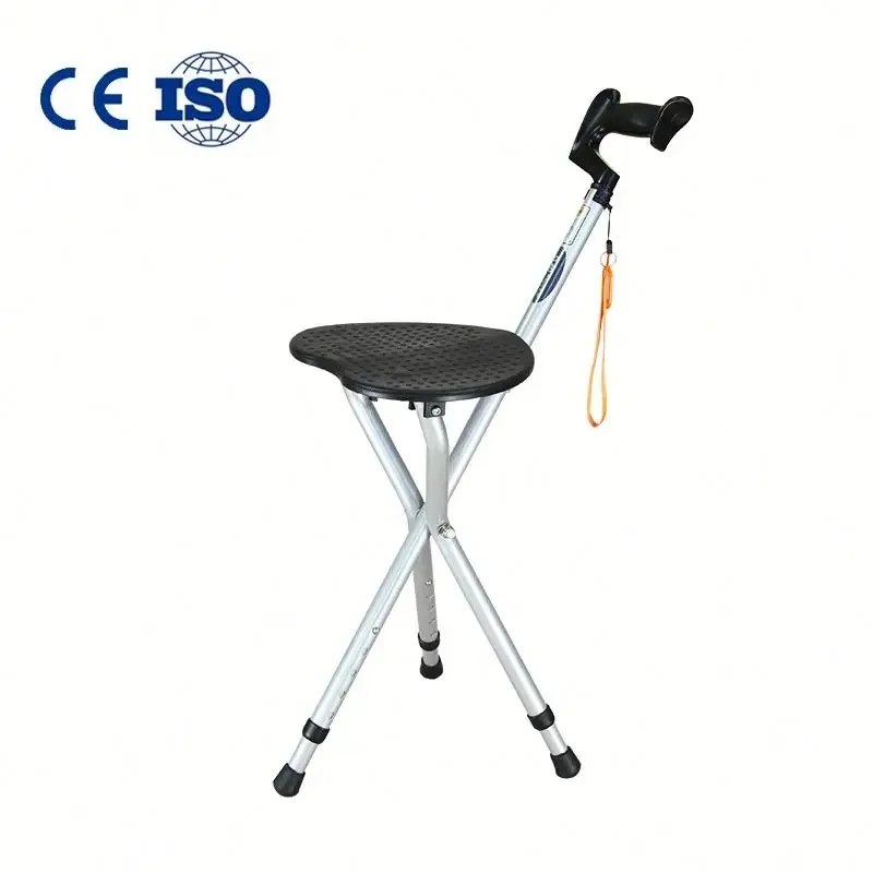 Medical Aluminum Alloy Folding Walking Stick With Seat For Old People Lightweight Aid Crutch Chair 
Medical Aluminum Alloy Folding Walking Stick With Seat For Old People Lightweight Aid Crutch Chair