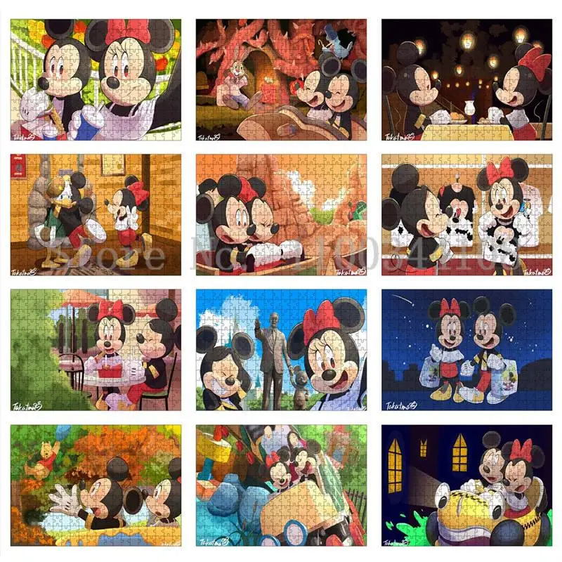 Disney Jigsaw Puzzles Mickey Mouse and Minnie Mouse Amusement Park Cartoon Illustration For Adults Kids Educational Puzzle Game
Disney Jigsaw Puzzles Mickey Mouse and Minnie Mouse Amusement Park Cartoon Illustration For Adults Kids Educational Puzzle Game