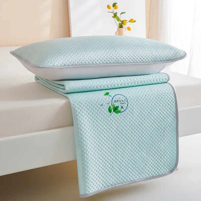 Cool Feeling Silk Mint Water Molecule Cooling Mat Summer Cool Bed Cover Antibacterial Breathable Fitted Sheet(With Pillowcase)
Cool Feeling Silk Mint Water Molecule Cooling Mat Summer Cool Bed Cover Antibacterial Breathable Fitted Sheet(With Pillowcase)