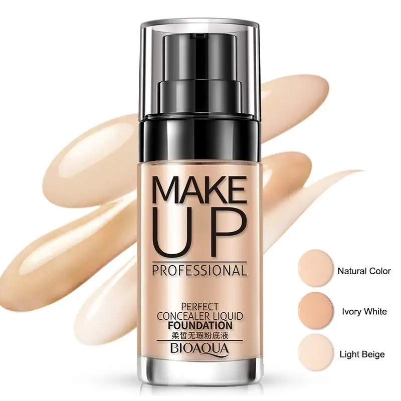 Face Base Liquid Foundation Makeup Long Lasting Waterproof Concealer Whitening BB Cream Cosmetics
Face Base Liquid Foundation Makeup Long Lasting Waterproof Concealer Whitening BB Cream Cosmetics