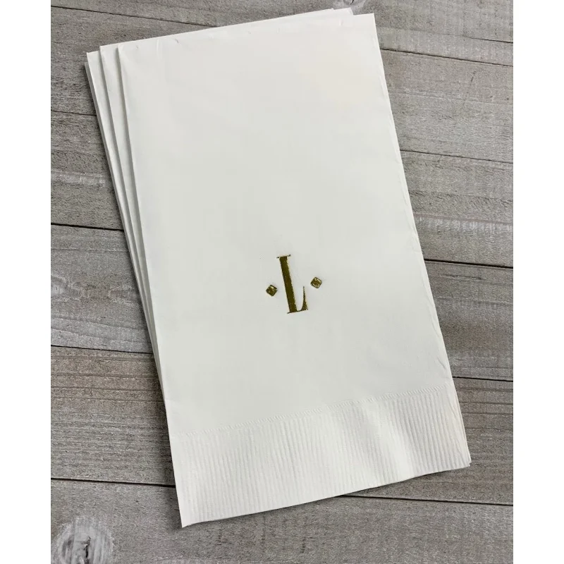 

50pcs Personalized Hand Guest Towels Paper Dinner Napkins Wedding Favors Hostess Gift Party Engagement Monogram Birthday Bar B