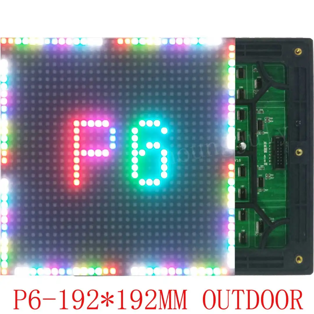 Внешняя рекламная панель SMD, дисплей, проектор P6 RGB Матрица, панель модуля с высоким разрешением, управление компьютером и телефоном
Внешняя рекламная панель SMD, дисплей, проектор P6 RGB Матрица, панель модуля с высоким разрешением, управление компьютером и телефоном