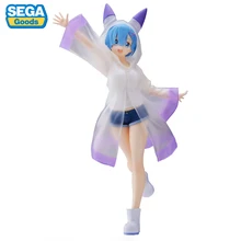 SEGA Luminasta Re:Zero Starting Life in Another World Rem (Day After the Rain) 13cm Original New Anime Action Figure Model Toy