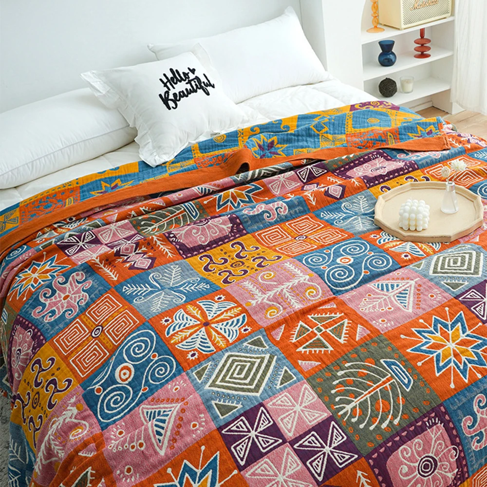 Cotton Gauze Blankets Nordic Four Seasons Universal Towel Plaid for Picnic Blanket Bedspread on Bed Sofa Cover Summer Cooling
Cotton Gauze Blankets Nordic Four Seasons Universal Towel Plaid for Picnic Blanket Bedspread on Bed Sofa Cover Summer Cooling