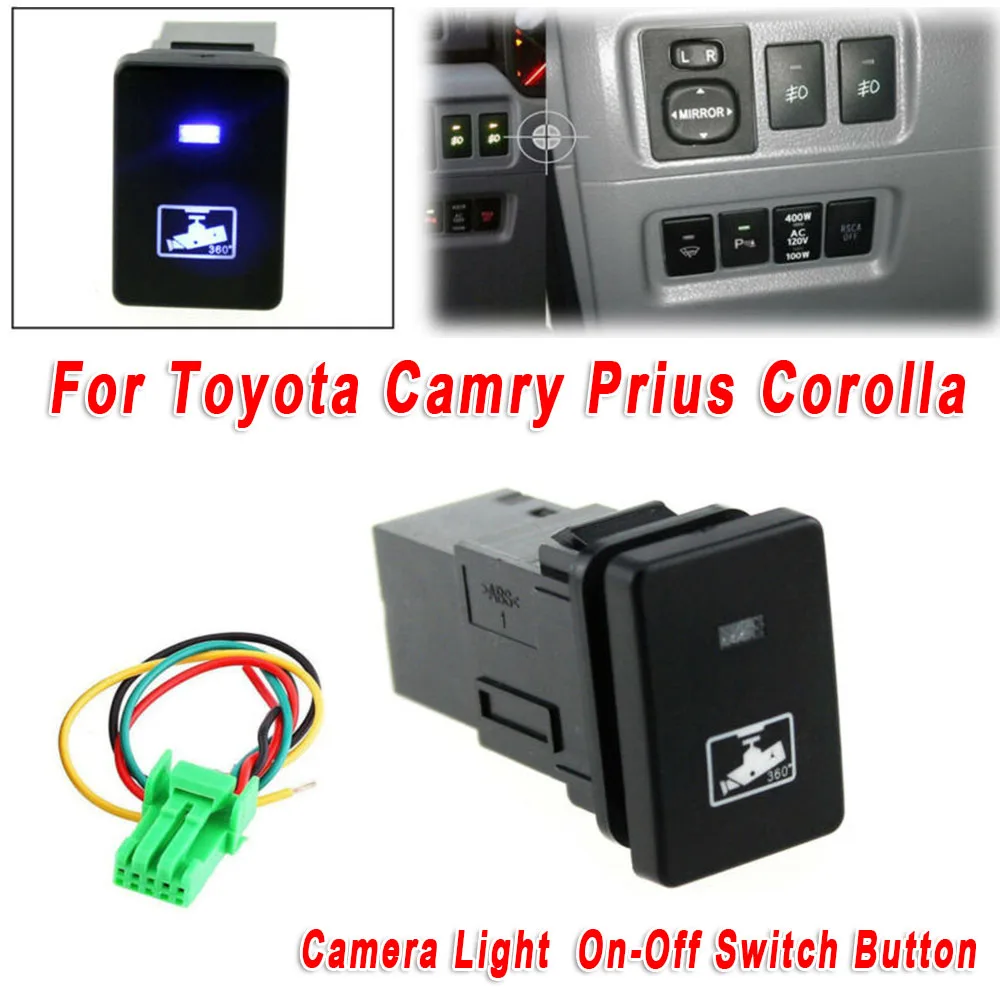 Blue LED Camera Light Push On-Off Switch Button For Toyota For Camry For Prius For Corolla Car Automobiles Interior Accessories
Blue LED Camera Light Push On-Off Switch Button For Toyota For Camry For Prius For Corolla Car Automobiles Interior Accessories