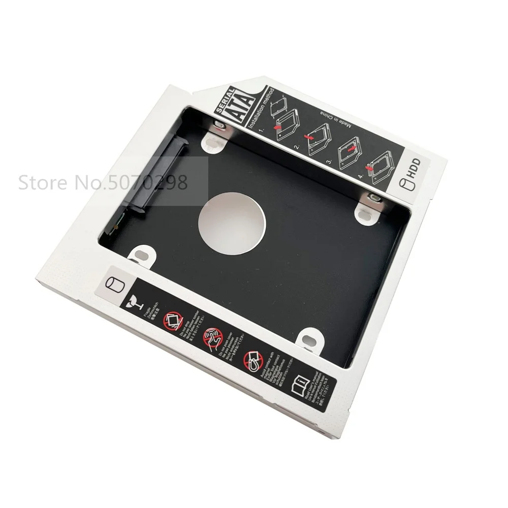 

12.7mm 2nd HDD SSD Hard Drive Optical bay Caddy Frame Adapter for ASUS X53E X53SV X53U Series