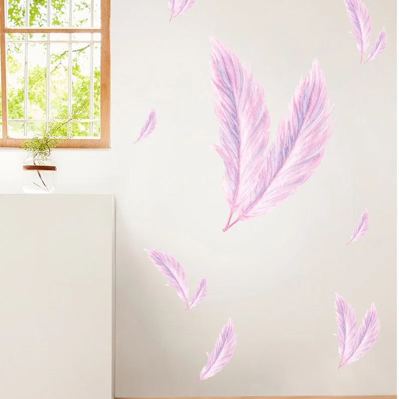 1PC Feather Pattern Wall Decal Charming PVC Black Cartoon Imaginary Decal Creativity Suitable for Home Decoration
1PC Feather Pattern Wall Decal Charming PVC Black Cartoon Imaginary Decal Creativity Suitable for Home Decoration