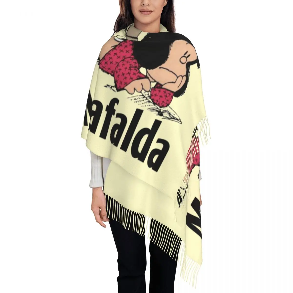 Personalized Print Mafalda Scarf Men Women Winter Fall Warm Scarves Manga Cartoon Shawl Wrap
Personalized Print Mafalda Scarf Men Women Winter Fall Warm Scarves Manga Cartoon Shawl Wrap