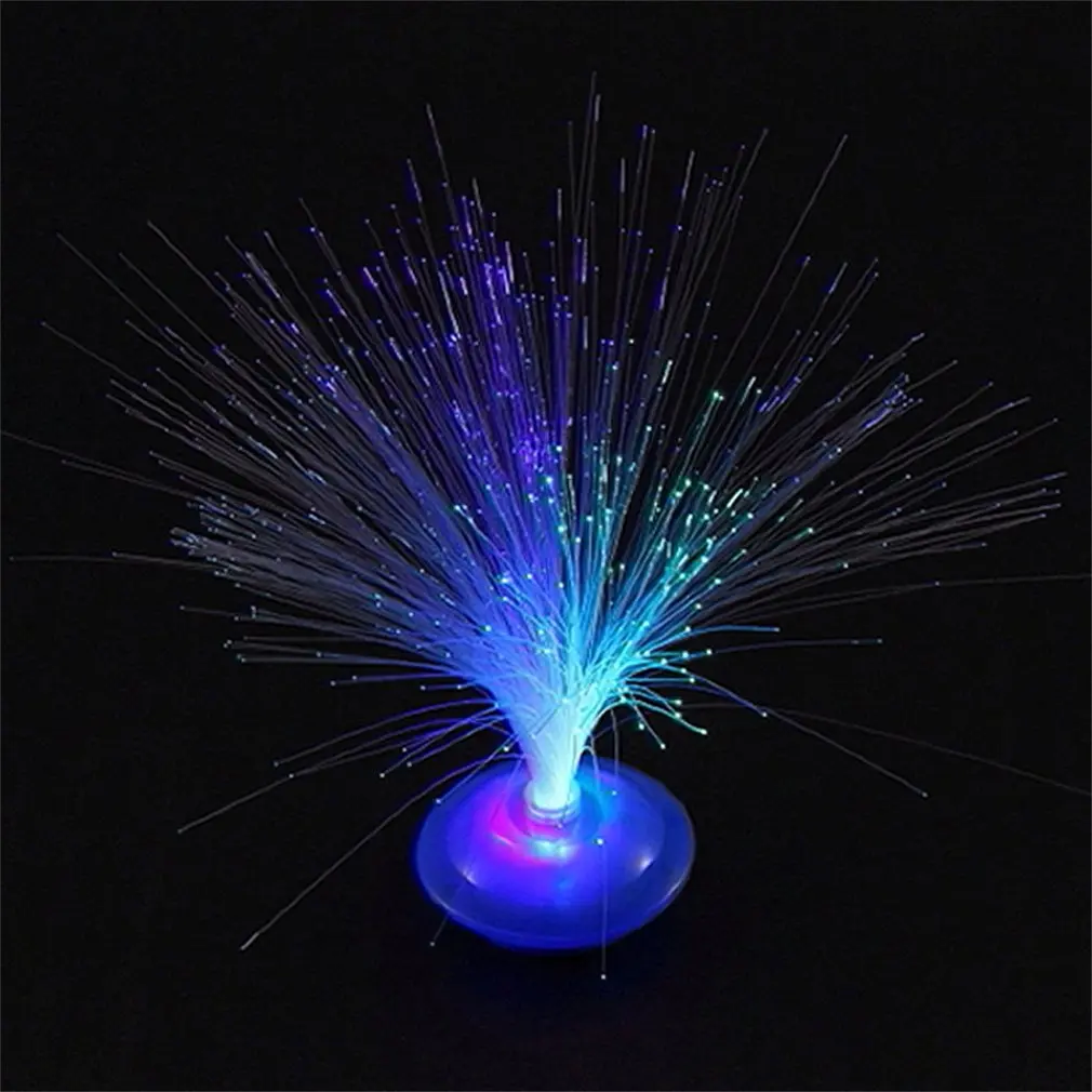 

Romantic Color Changing LED Fiber Optic Nightlight Battery Powered Christmas Lamp for Party Home Decoration