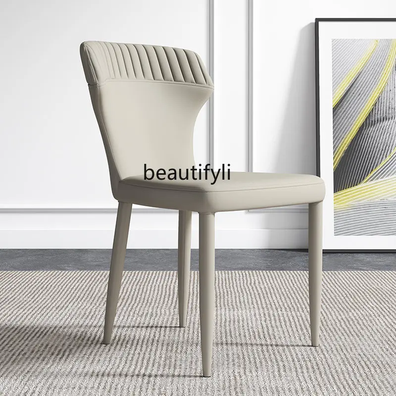 Dining Chair Home Affordable Luxury Style Leather Simplicity High-Grade Soft Bag Restaurant Negotiation Chair
Dining Chair Home Affordable Luxury Style Leather Simplicity High-Grade Soft Bag Restaurant Negotiation Chair