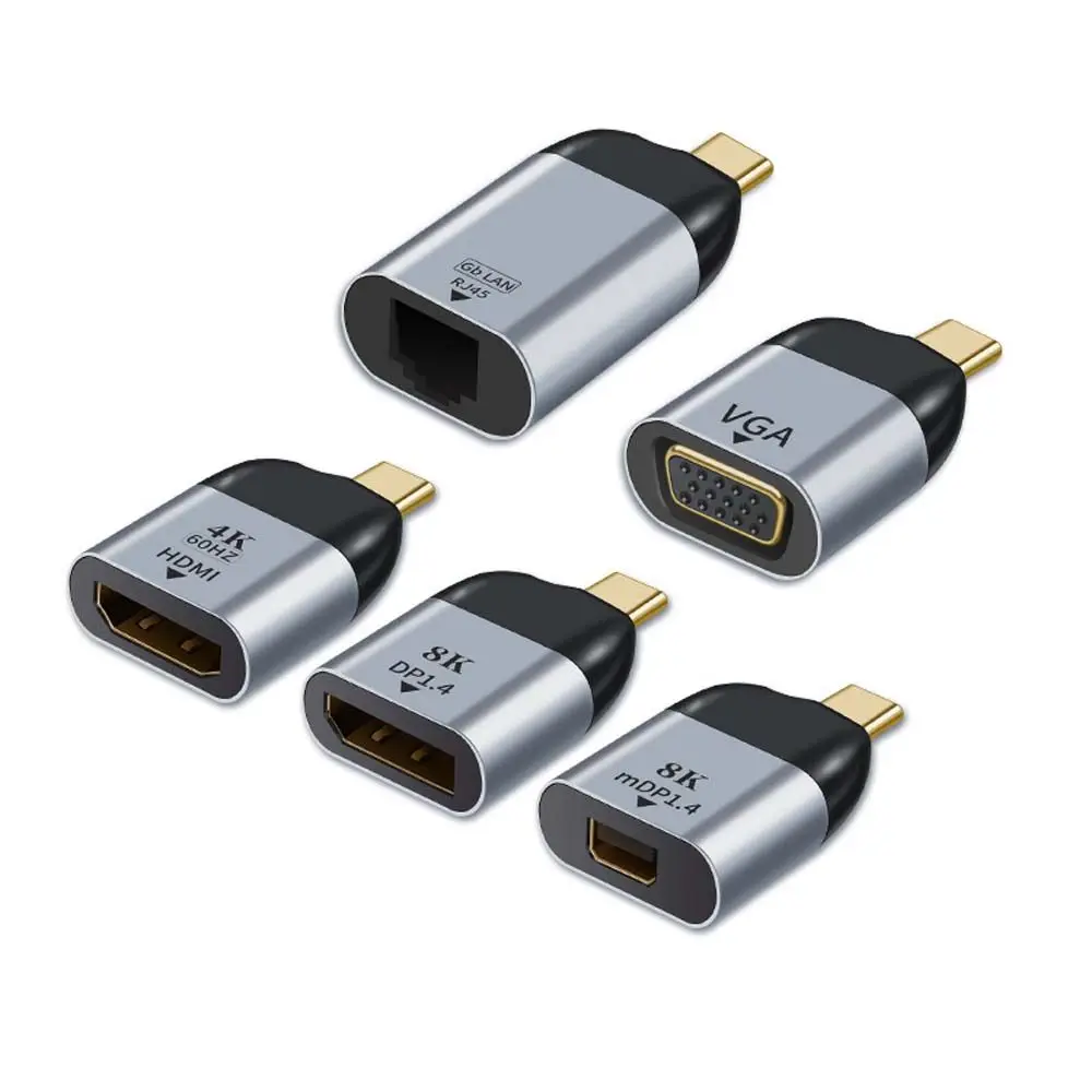 HDMI Adapter Cable Type C Adapter Type C to HDMI Converter Type C to VGA Converter USB C To DP Adapter Type C to RJ45 Adapter
HDMI Adapter Cable Type C Adapter Type C to HDMI Converter Type C to VGA Converter USB C To DP Adapter Type C to RJ45 Adapter