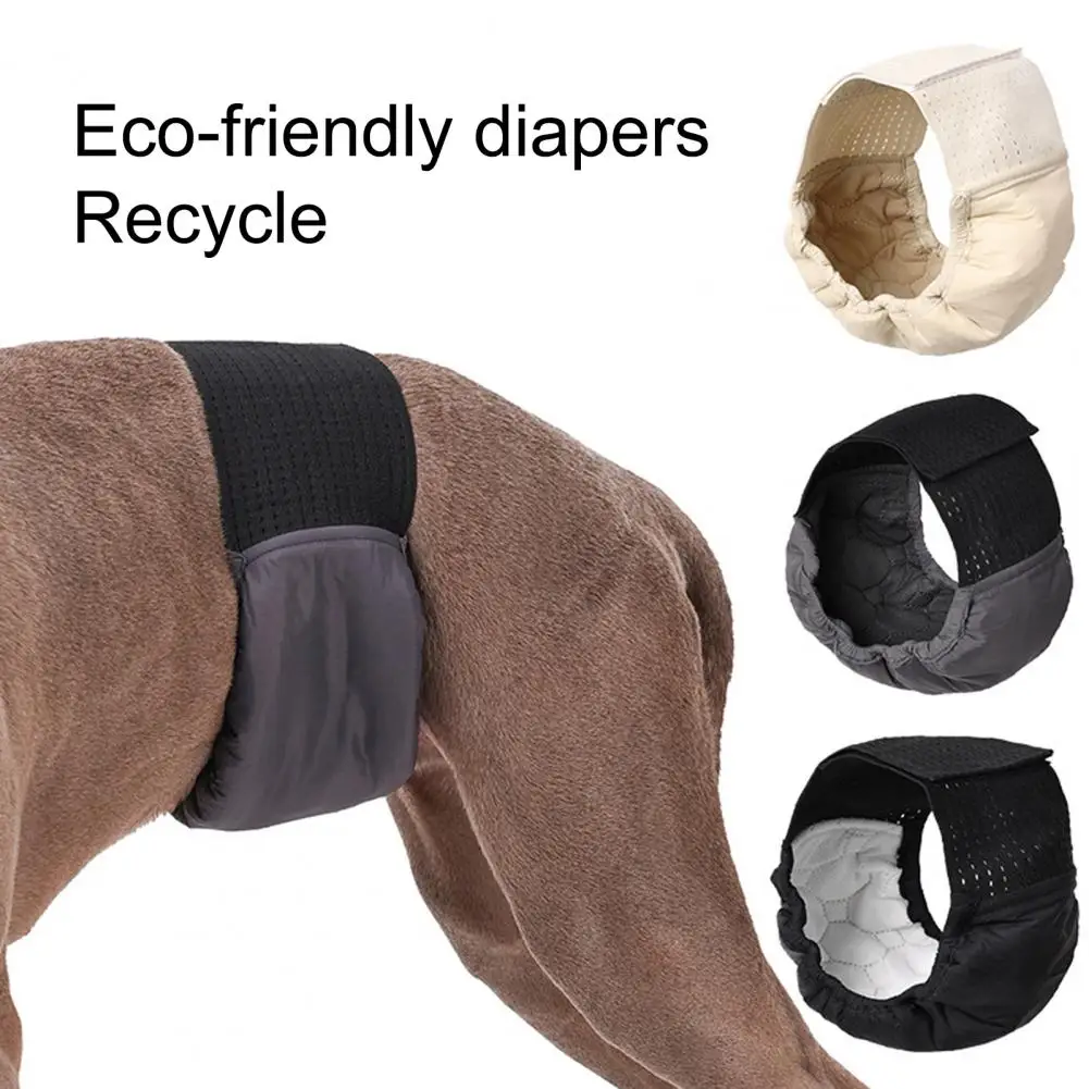 

Dog Diaper Elastic Belt Fastener Tape Breathable Highly Absorbent Multifunction Washable Female Dog Diaper Pet Accessories
