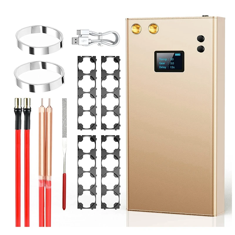 Battery Spot Welder,80 Levels Adjust Spot Welder For 18650 Battery With LCD Screen Spot Welder For 0.2Mm Welding
Battery Spot Welder,80 Levels Adjust Spot Welder For 18650 Battery With LCD Screen Spot Welder For 0.2Mm Welding