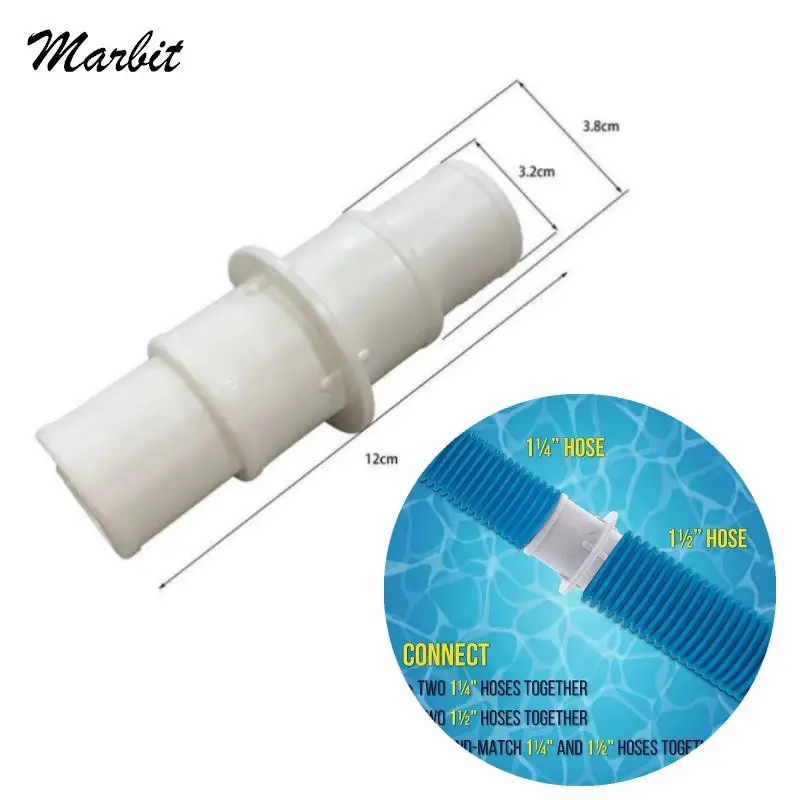

1-1/4" Or 1-1/2" Hose Connector Vacuums Hoses Filter Pump Hoses Connecting Pool Accessories Coupling Adapter For Swimming Pool