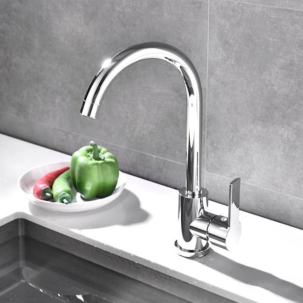 1pc Kitchen Sink Faucet Polished Chrome Plated Swivel Basin Sink Single Handle Cold Hot Mixer Tap Household Accessories
1pc Kitchen Sink Faucet Polished Chrome Plated Swivel Basin Sink Single Handle Cold Hot Mixer Tap Household Accessories