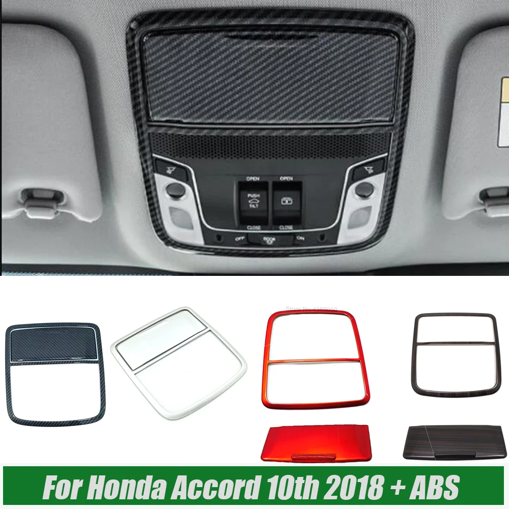 For Honda Accord 10th 2018 19 20 21 2022 ABS Matte/Carbon/red Car front reading Lampshade panel and Glasses box car cover trim
For Honda Accord 10th 2018 19 20 21 2022 ABS Matte/Carbon/red Car front reading Lampshade panel and Glasses box car cover trim