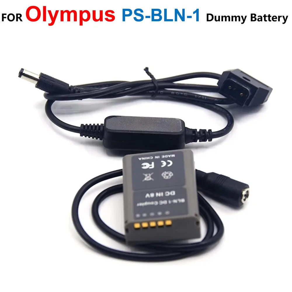 

PS-BLN1 BLN-1 BLN1 Dummy Battery DC Coupler+12V-24V Step-Down Cable 8V For Olympus Digital Camera OM-D E-M5 II 2 E-M1 PEN E-P5