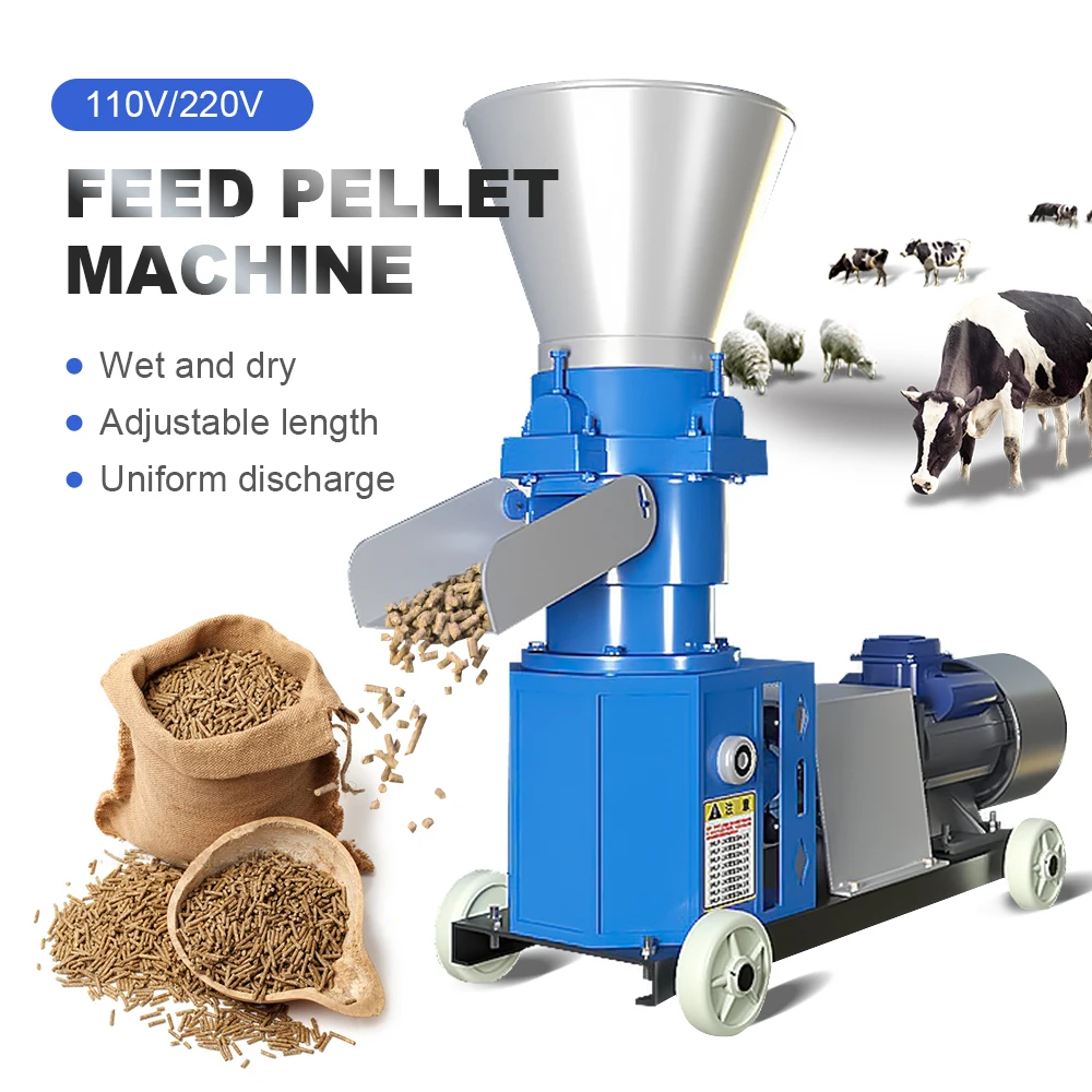 5.5kw Pellet Making Machine Pellet Press Animal Feed Pellet Bird Feed Pellets Poultry Food Pellet Machine 120kg/h-320kg/h
5.5kw Pellet Making Machine Pellet Press Animal Feed Pellet Bird Feed Pellets Poultry Food Pellet Machine 120kg/h-320kg/h