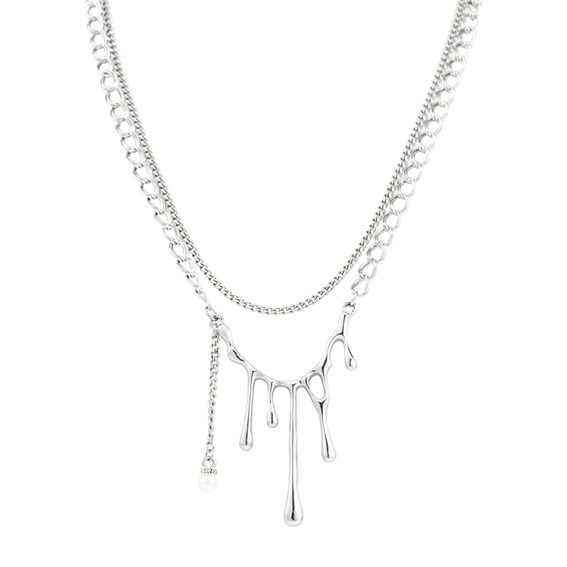 Punk Fashion Charm Men/Women Pendant Stainless Steel Hypoallergenic Double Chain Geometric Zircon Pearl Water Drop Necklaces
Punk Fashion Charm Men/Women Pendant Stainless Steel Hypoallergenic Double Chain Geometric Zircon Pearl Water Drop Necklaces