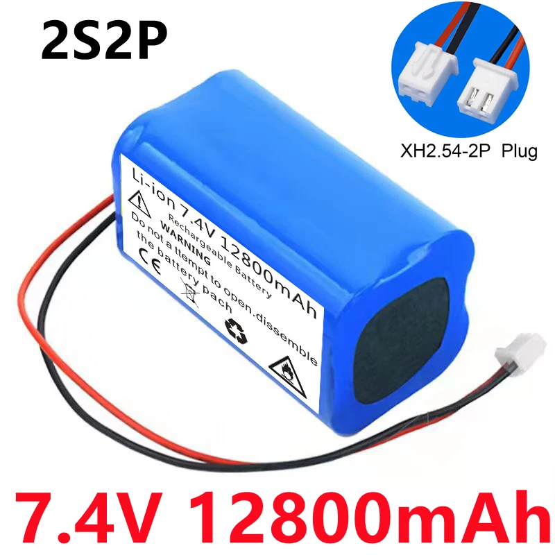 18650 lithium battery 7.4V 12800mAh battery pack charging pack amplifier speaker protection board+XH-2P plug
18650 lithium battery 7.4V 12800mAh battery pack charging pack amplifier speaker protection board+XH-2P plug