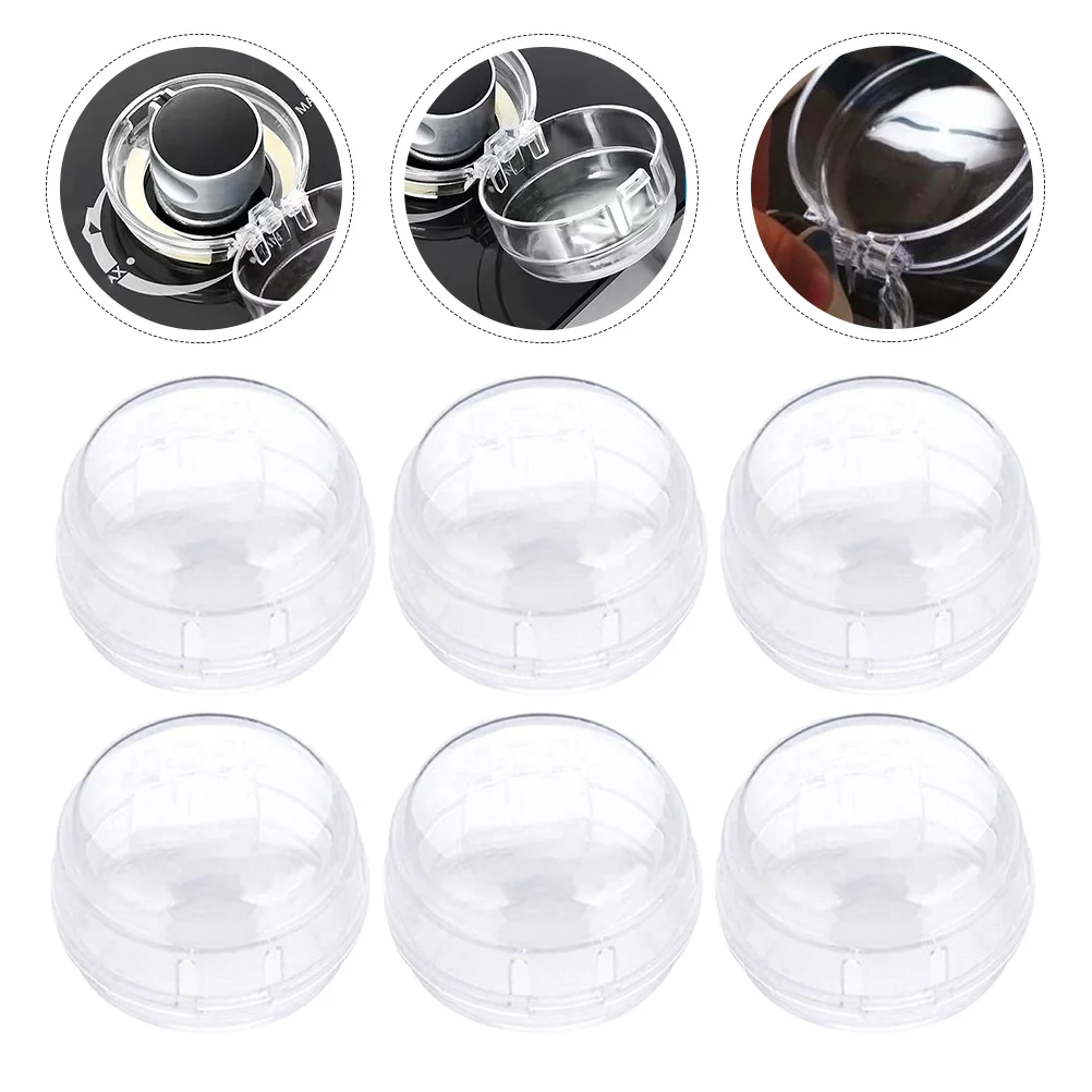 

8 Pcs Knob Cover Oil Shield Gas Stove Knob Covers Child Child Safety Guard Gas Protective Covers Clear Gas Knob Cover Kitchen