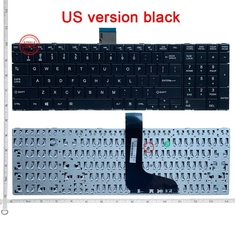 

UK/US Keyboard for Toshiba C850 C855 C855D C870 C8715 L850D L855 L850 L870 P850 S850 S855D L950 L950D L955 L955D