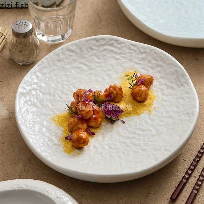 

Керамическая посуда, плотная обеденная тарелка, диск для сашими, поднос для сухого льда, десертная тарелка, поднос для салата из искусственных фруктов