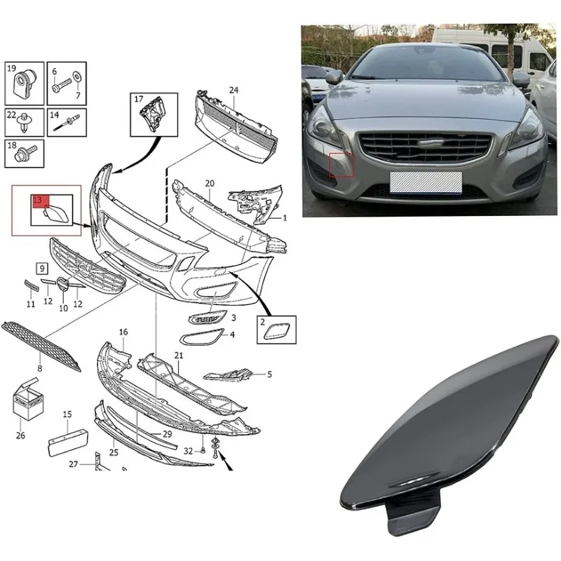 1 шт., Неокрашенная Крышка для переднего бампера автомобиля Volvo S60 2011 2012 2013 39802519 30795007
1 шт., Неокрашенная Крышка для переднего бампера автомобиля Volvo S60 2011 2012 2013 39802519 30795007