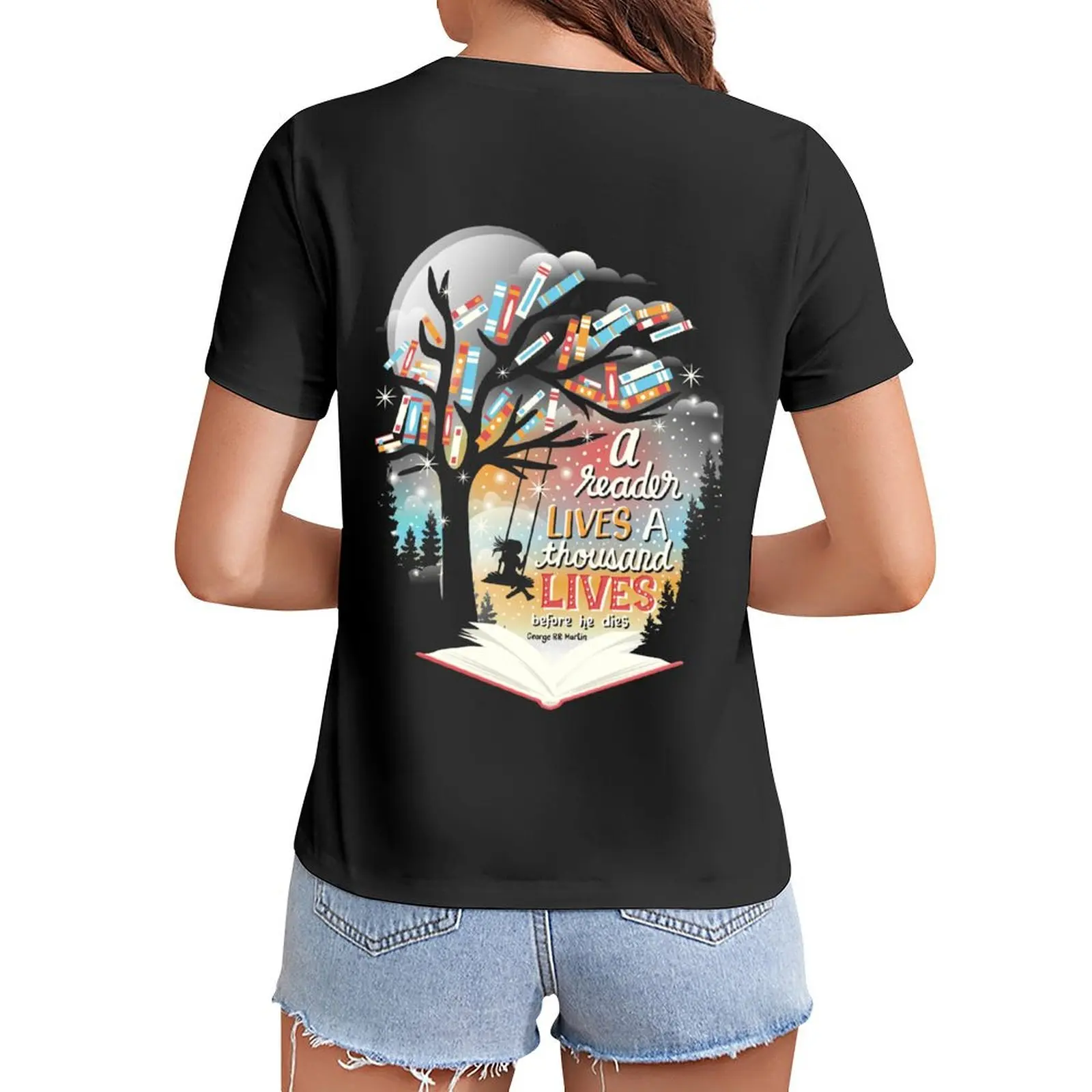 Thousand lives T-Shirt customs summer top new edition shirts graphic tees T-shirts for Women
Thousand lives T-Shirt customs summer top new edition shirts graphic tees T-shirts for Women