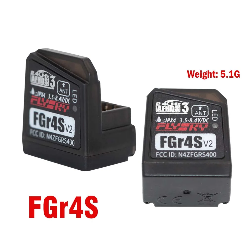 

FGR4S Receiver two-way transmission PWM /PPM / IBUS Output Receiver 2.4GHz 4 channel receiver for Flysky NB4 PL18 RC Car / Boat