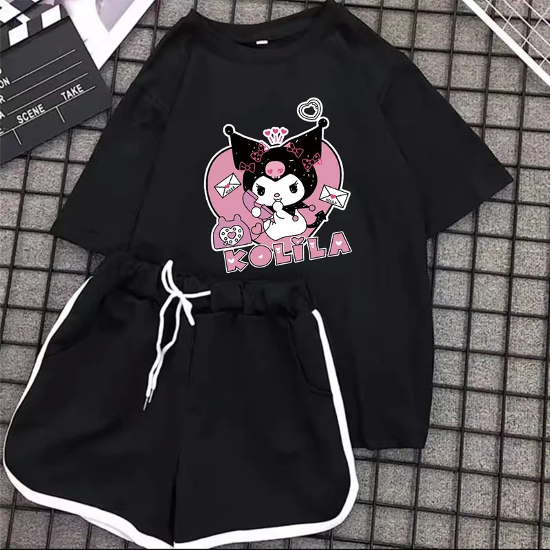 100% Cotton Cartoon Sanlioed Animation Children's Kuromi Short Sleeve T-Shirt Ins Kawaii Shorts Casual Sports Set Holiday Gifts
100% Cotton Cartoon Sanlioed Animation Children's Kuromi Short Sleeve T-Shirt Ins Kawaii Shorts Casual Sports Set Holiday Gifts