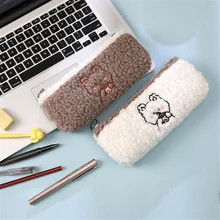 Lambswool Cartoon Pencil Case Soft Plush Portable Kawaii Zipper Bags Cosmetic Make Up Organizer Pouch School Stationery Supplies
Lambswool Cartoon Pencil Case Soft Plush Portable Kawaii Zipper Bags Cosmetic Make Up Organizer Pouch School Stationery Supplies