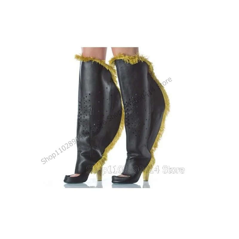 Green Ruffles Tassels Black Round Toe Breathable Boots Knee High Women Shoes Chunky High Heels Fashion 2023 Zapatos Para Mujere
Green Ruffles Tassels Black Round Toe Breathable Boots Knee High Women Shoes Chunky High Heels Fashion 2023 Zapatos Para Mujere