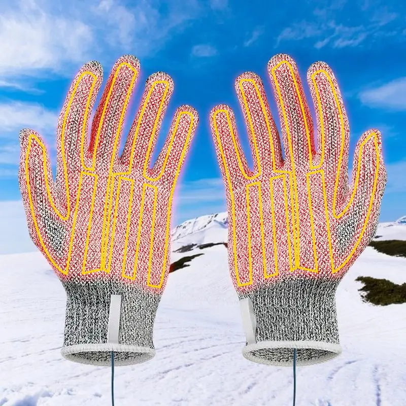 

1 Pair 5V Winter Outdoor Thermal Warm Mittens Heater for Shoes Gloves PadGloves Heated Pads Electric Heating Element 18*18cm