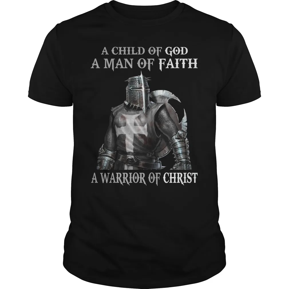 Man of Faith - Warrior of Christ. Crusader Knights Templar T Shirt. New 100% Cotton Short Sleeve O-Neck T-shirt Casual Mens Top
Man of Faith - Warrior of Christ. Crusader Knights Templar T Shirt. New 100% Cotton Short Sleeve O-Neck T-shirt Casual Mens Top