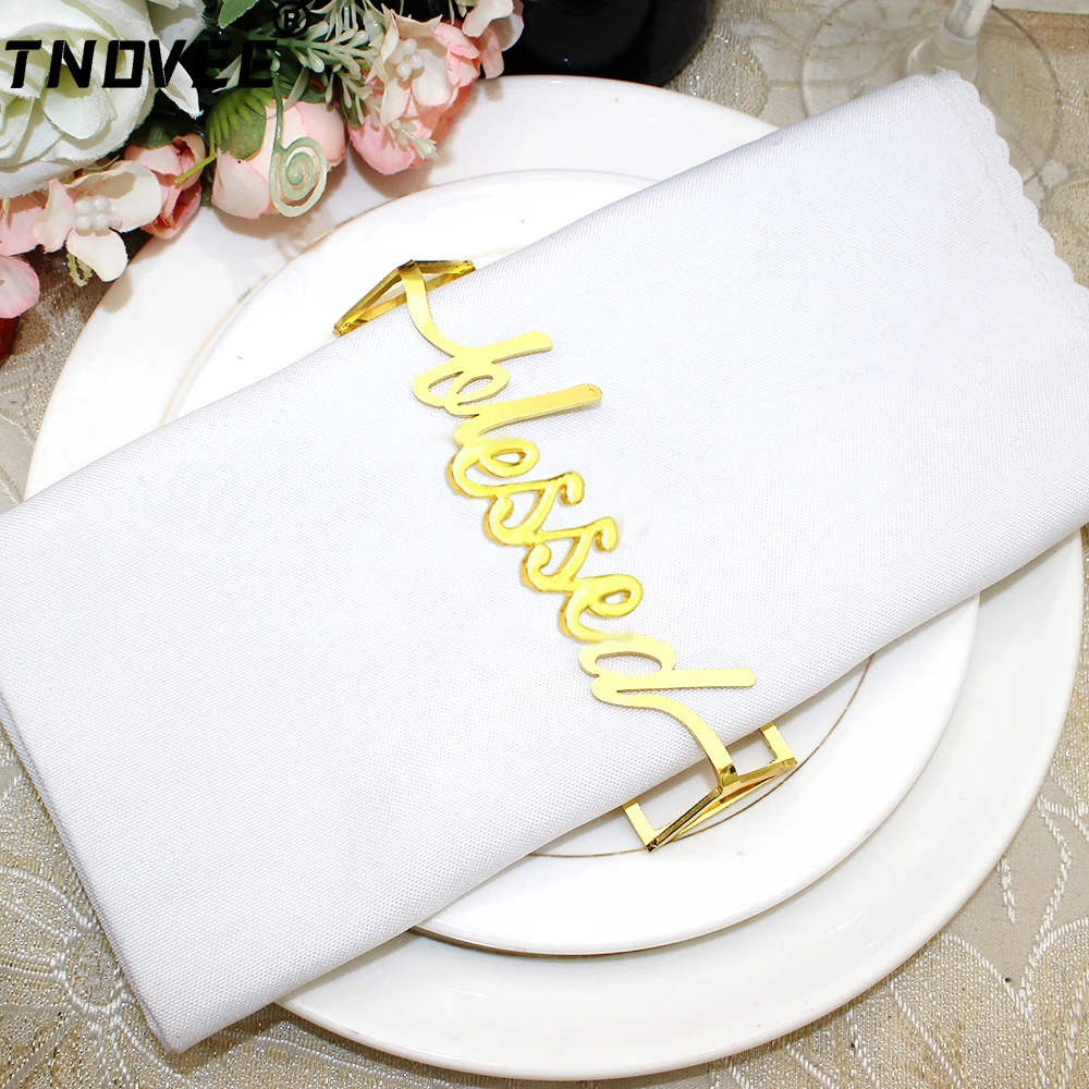12Pcs Christmas Napkin Ring Blessed Letter Napkin Holder Metal Napkin Buckle for Xmas Thanksgiving Holiday Party Table Decor 
12Pcs Christmas Napkin Ring Blessed Letter Napkin Holder Metal Napkin Buckle for Xmas Thanksgiving Holiday Party Table Decor