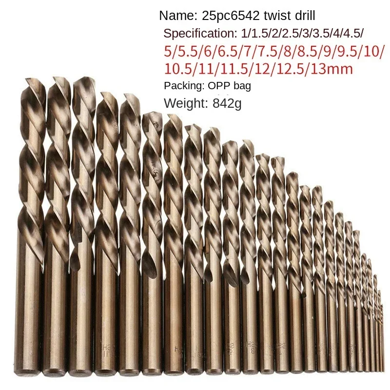 

Hss-co High Drilling Twist Steel Stainless Power For Shank Accessories Cobalt Metal Bits Tool Straight Drill Quatity