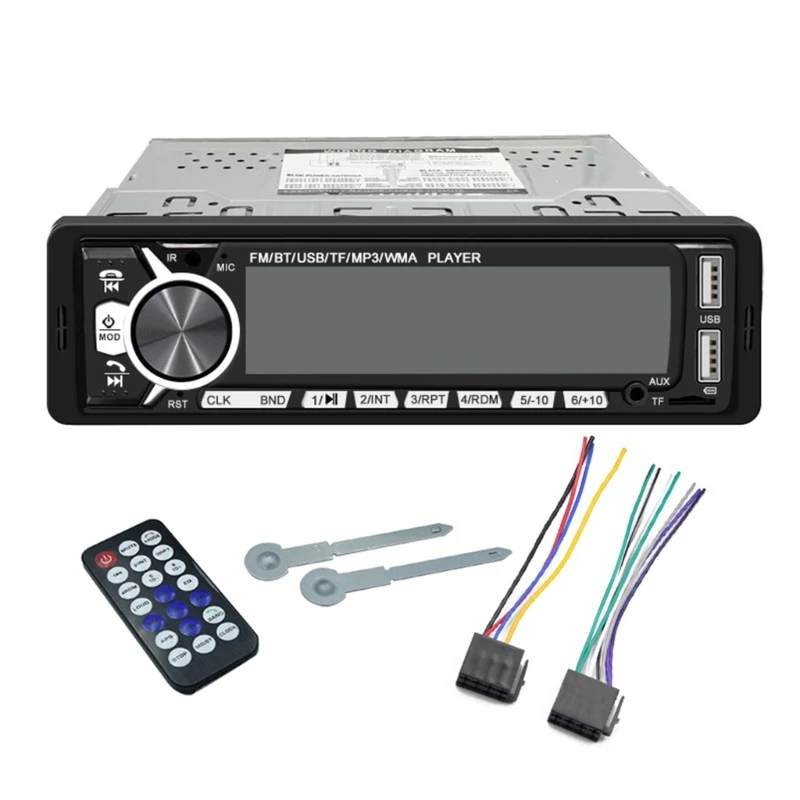

Беспроводной винтажный автомобильный FM-радио MP3-плеер USB стерео аудиоприемник с одним DIN AUX музыкальный стереоприемник