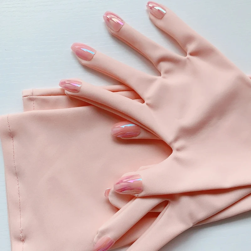 

Custom Made Kigurumi Lycra Solid Nail Sheet Skin Anime Cosplay Luxury Pink Flesh Spandex Nail Gloves Men's Cosplay Crossdress