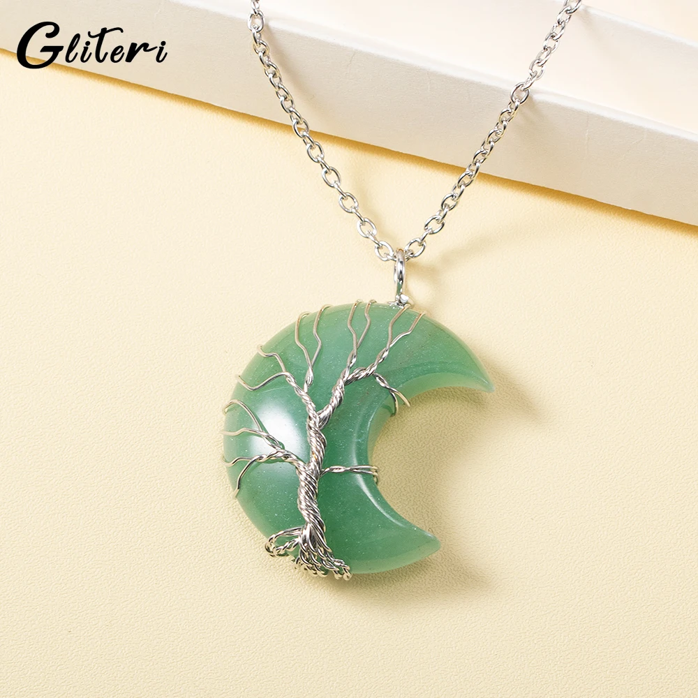 GEITERI 2023 Crystal Moon Necklaces For Women Girls Natural Winding Green Stones Pendant Choker Jewelry Family Party Gifts New
GEITERI 2023 Crystal Moon Necklaces For Women Girls Natural Winding Green Stones Pendant Choker Jewelry Family Party Gifts New