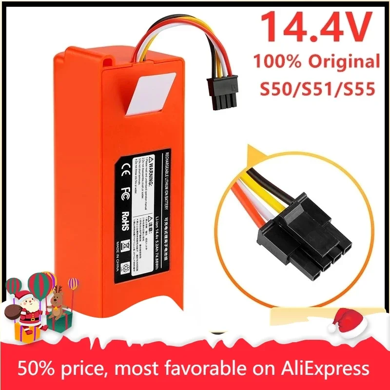 Robotic Vacuum cleaner Replacement Battery for Xiaomi Robot Roborock S50 S51 S55 Accessory Spare Parts li-ion battery 9800mAh
Robotic Vacuum cleaner Replacement Battery for Xiaomi Robot Roborock S50 S51 S55 Accessory Spare Parts li-ion battery 9800mAh